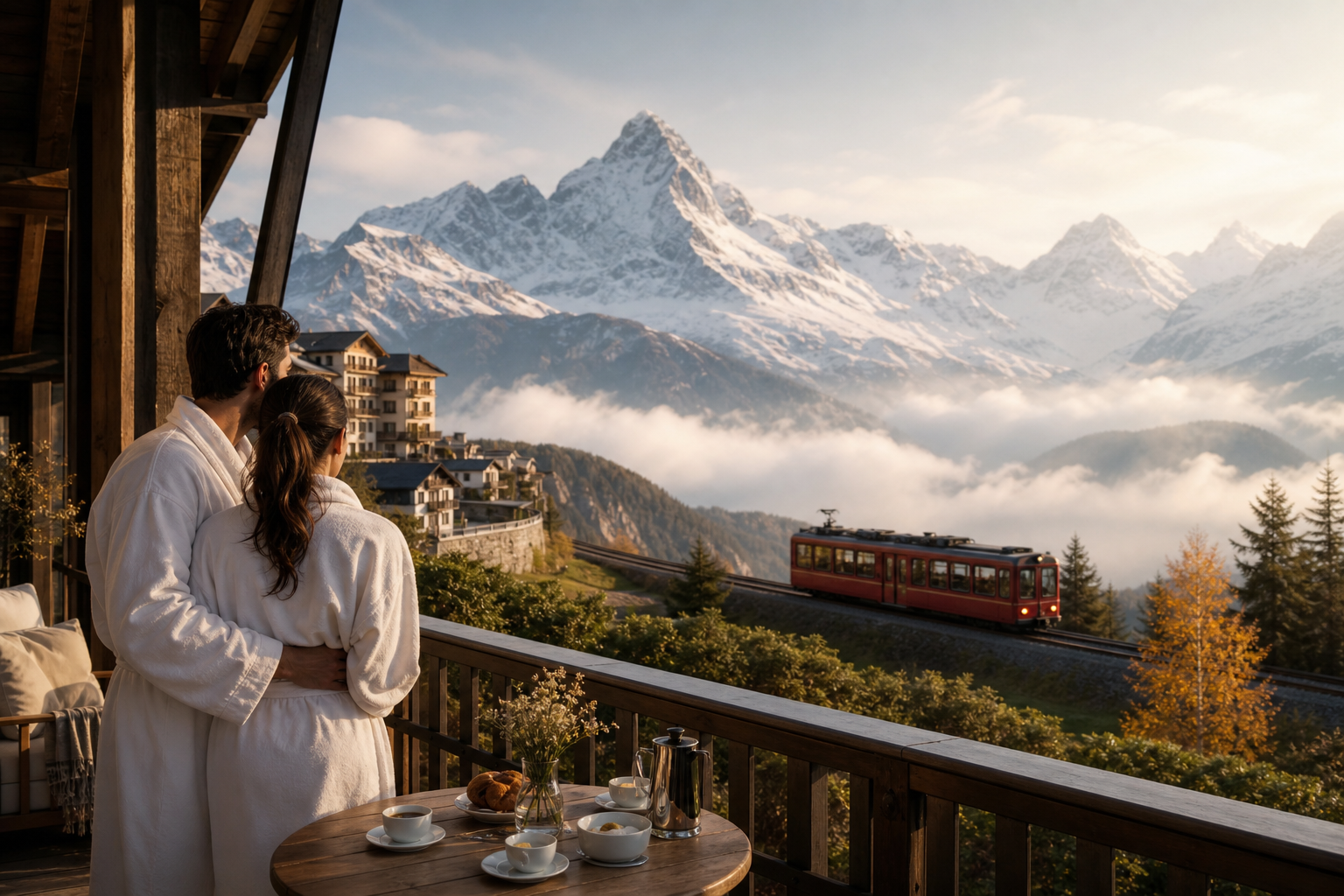 Swiss Alps destination scene