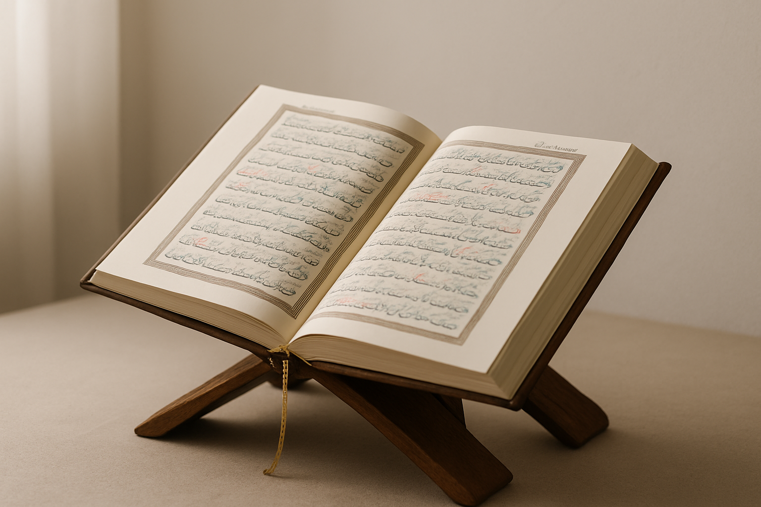 Open Quran in a Tajweed learning setting focused on recitation study