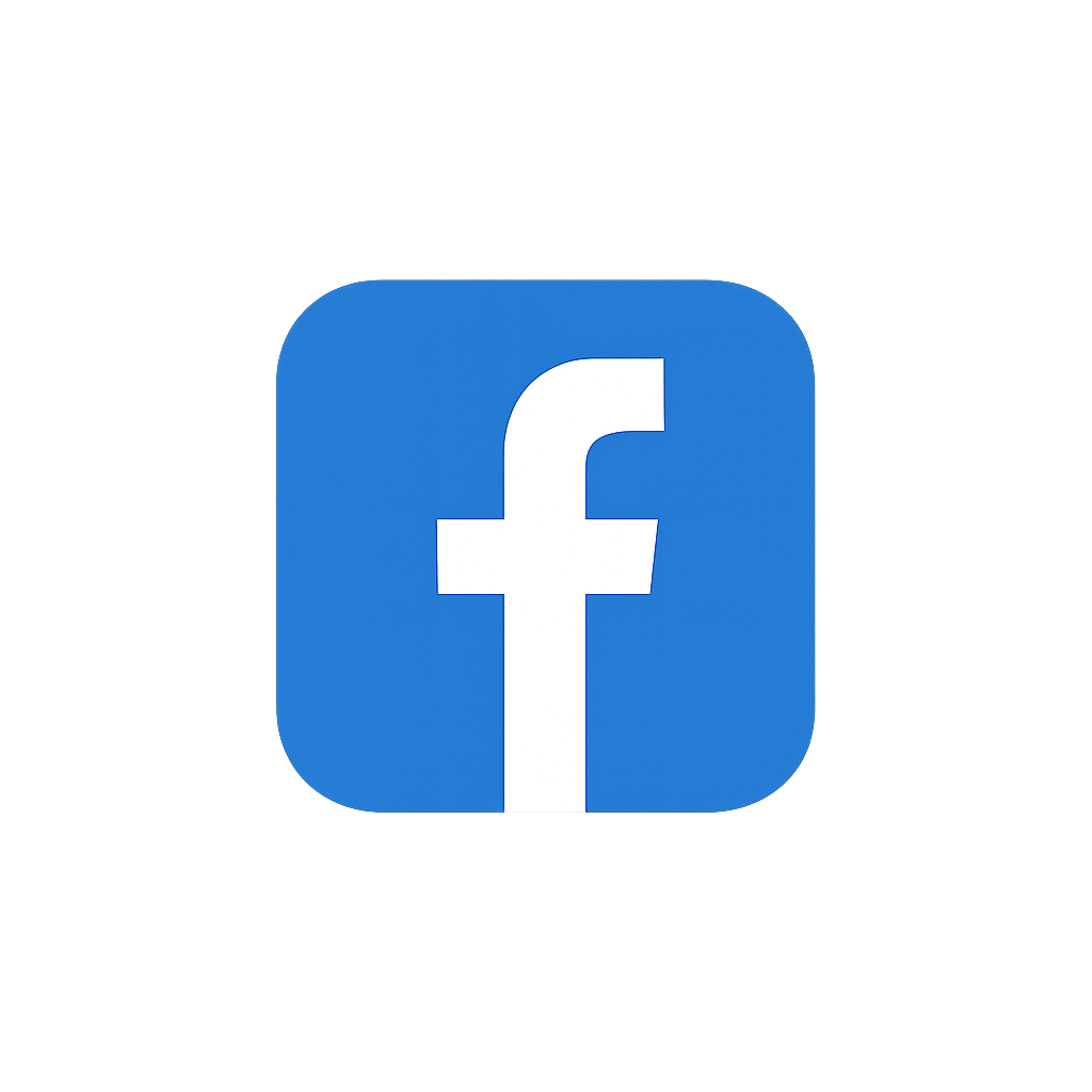 Facebook logo in a rounded square