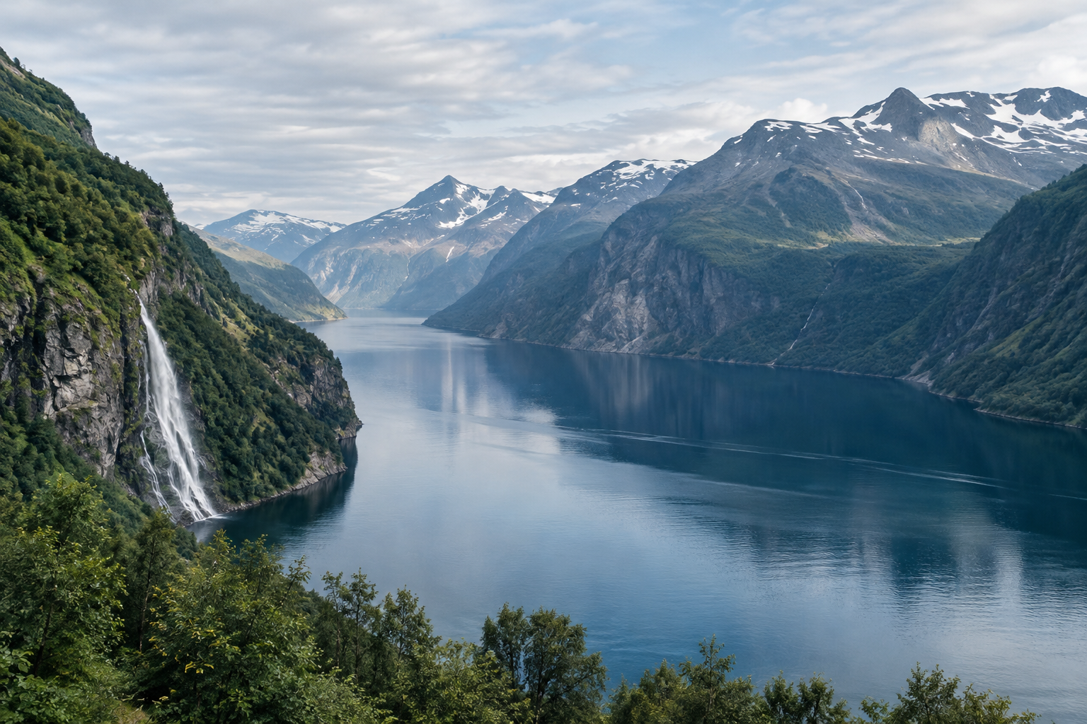Scenic landscape in Norway