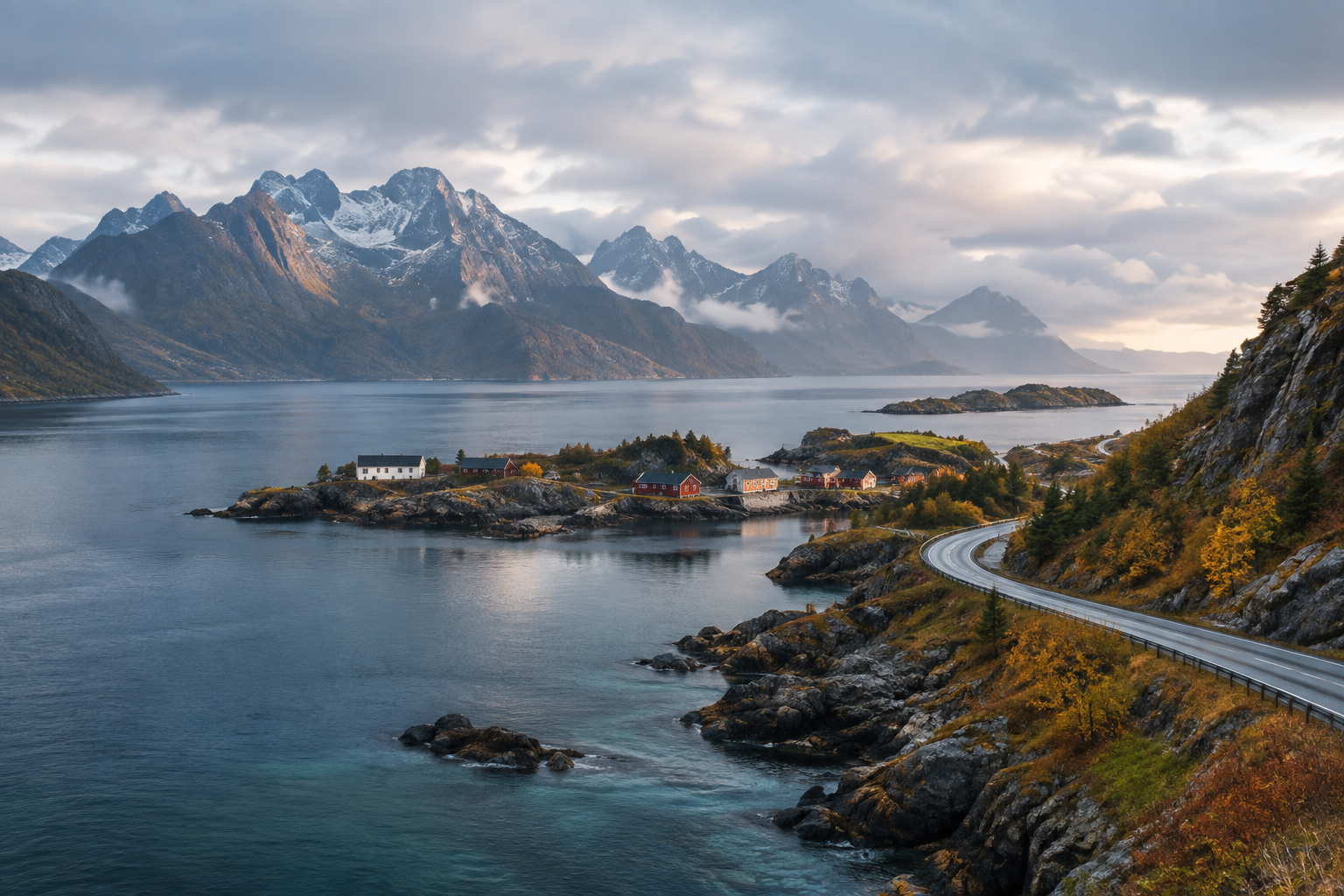 Scenic landscape along Tromsø · Senja · Coastal Stays
