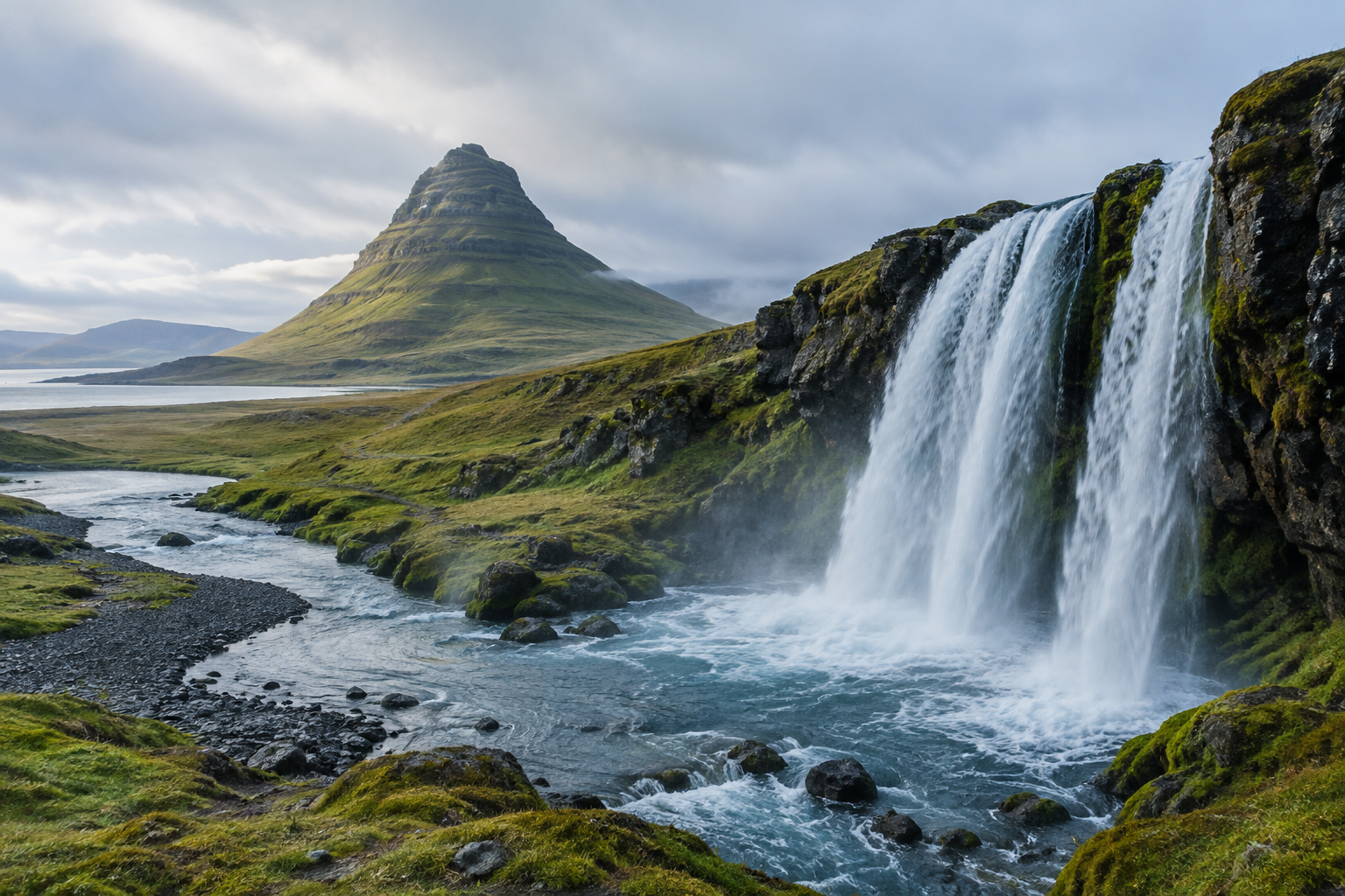 Scenic landscape in Iceland