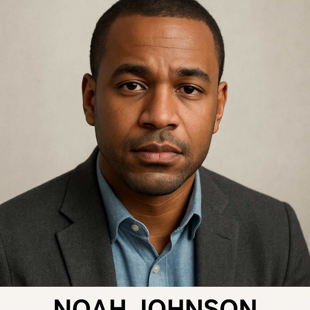 Portrait of Noah Johnson, author of non-fiction, Canada