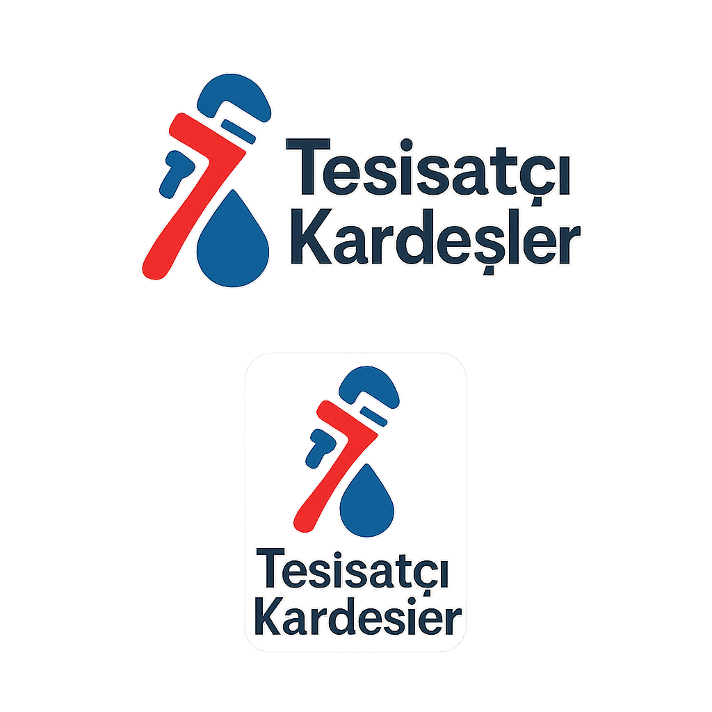 Tesisatçı Kardeşler modern watermark logo
