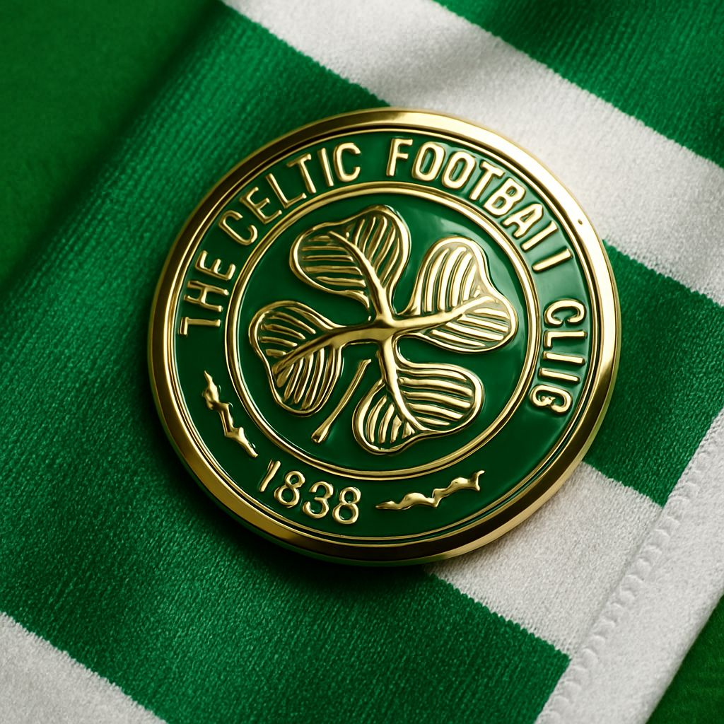 Official football kit and badge