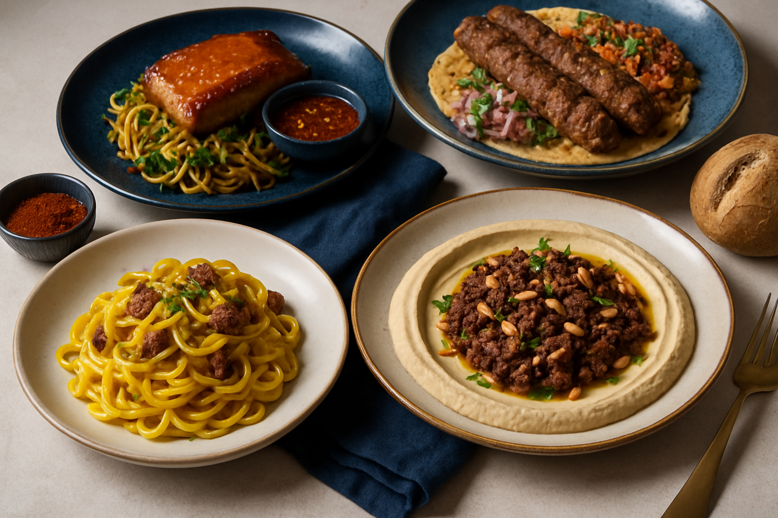 Traditional culinary presentation