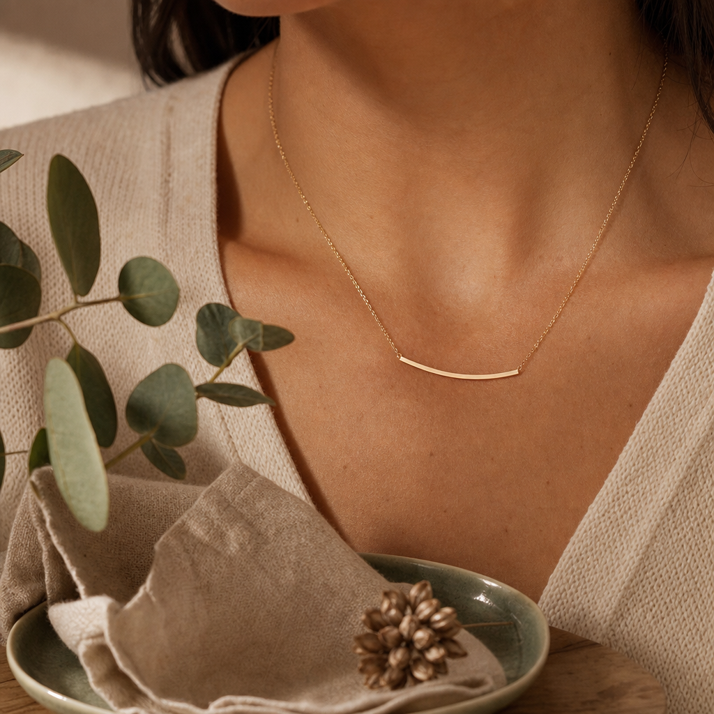 Contour Bar Necklace additional photo