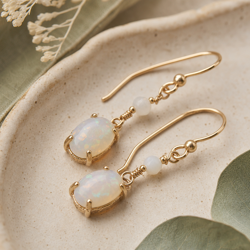 Opal Mist Earrings detail photo