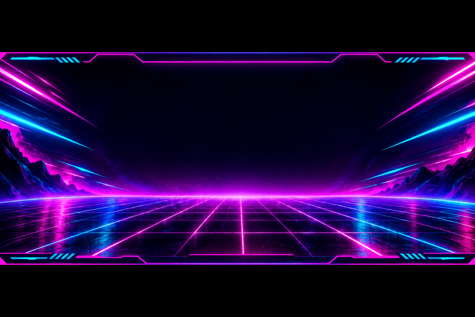 Reserved wide horizontal banner placeholder area for future campaign artwork