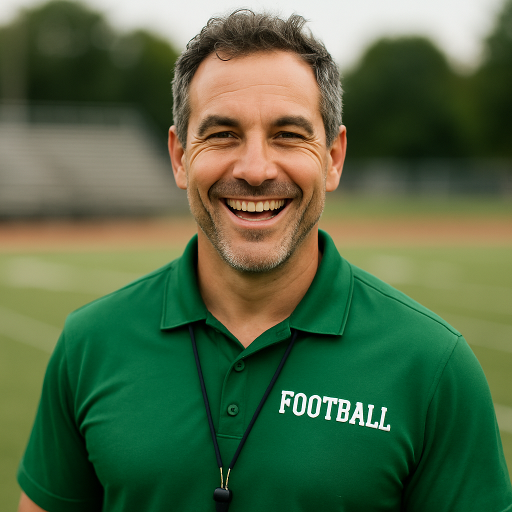 Coach Mark Reynolds of Greenfield Hawks