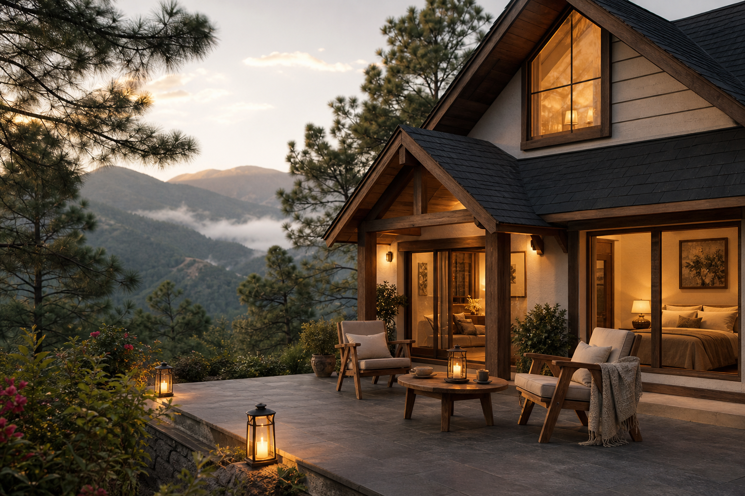 Cozy hillside cottage stay