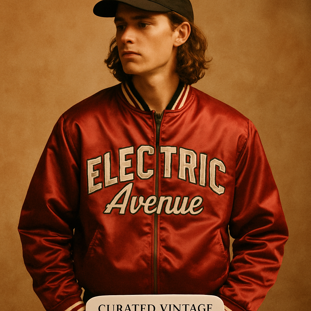 Electric Avenue Satin Bomber