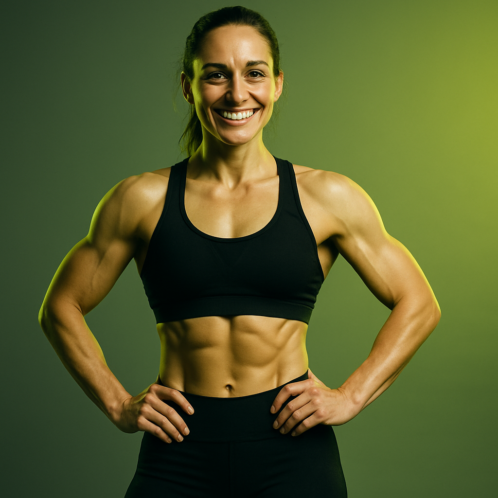 After photo of a toned female client