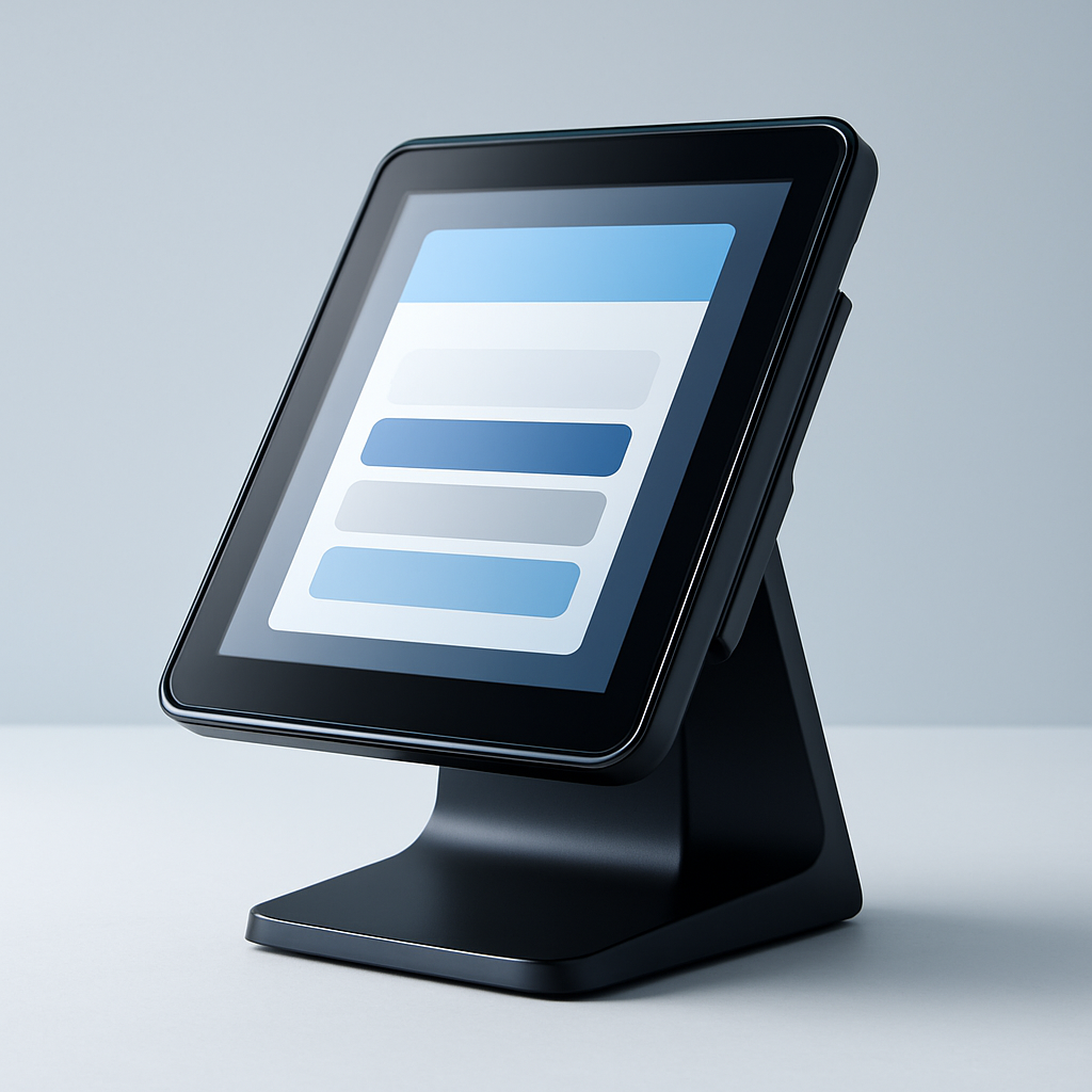 Modern touchscreen POS terminal for Sri Lankan stores