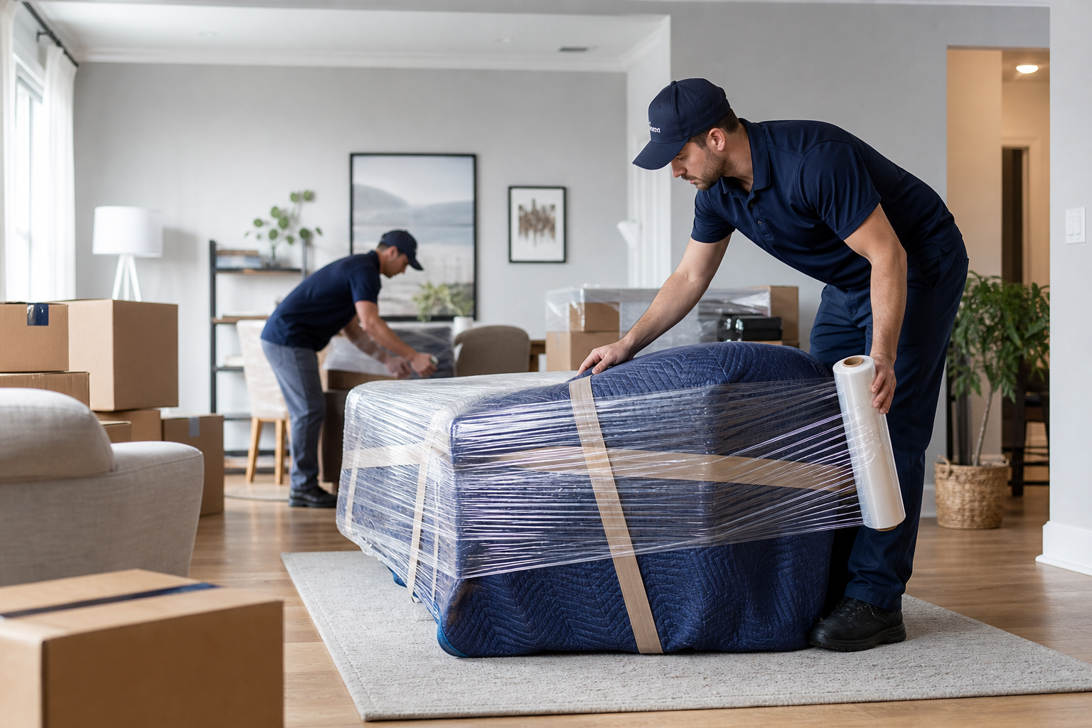 Professional movers performing Residential Moving service