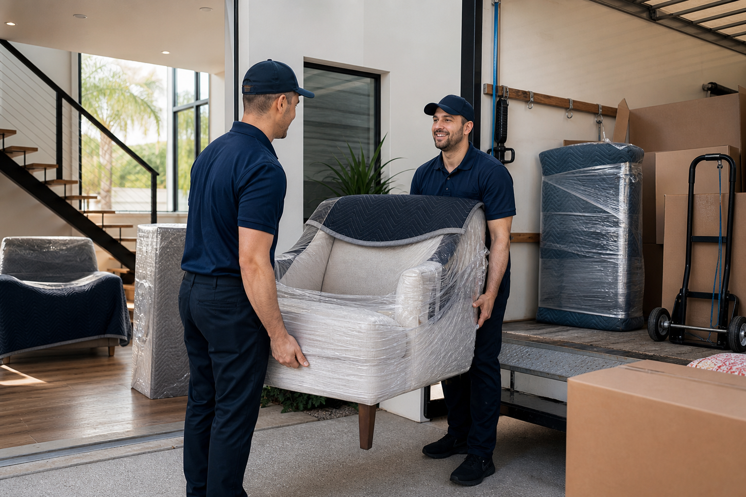Professional movers performing Loading & Unloading service