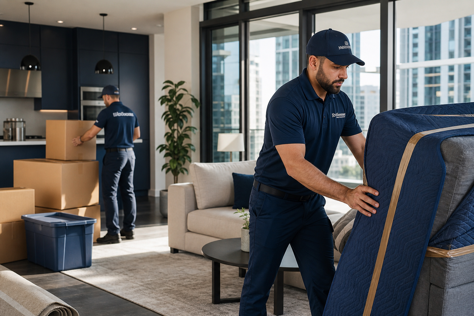 Professional movers performing Apartment/Condo Moving service