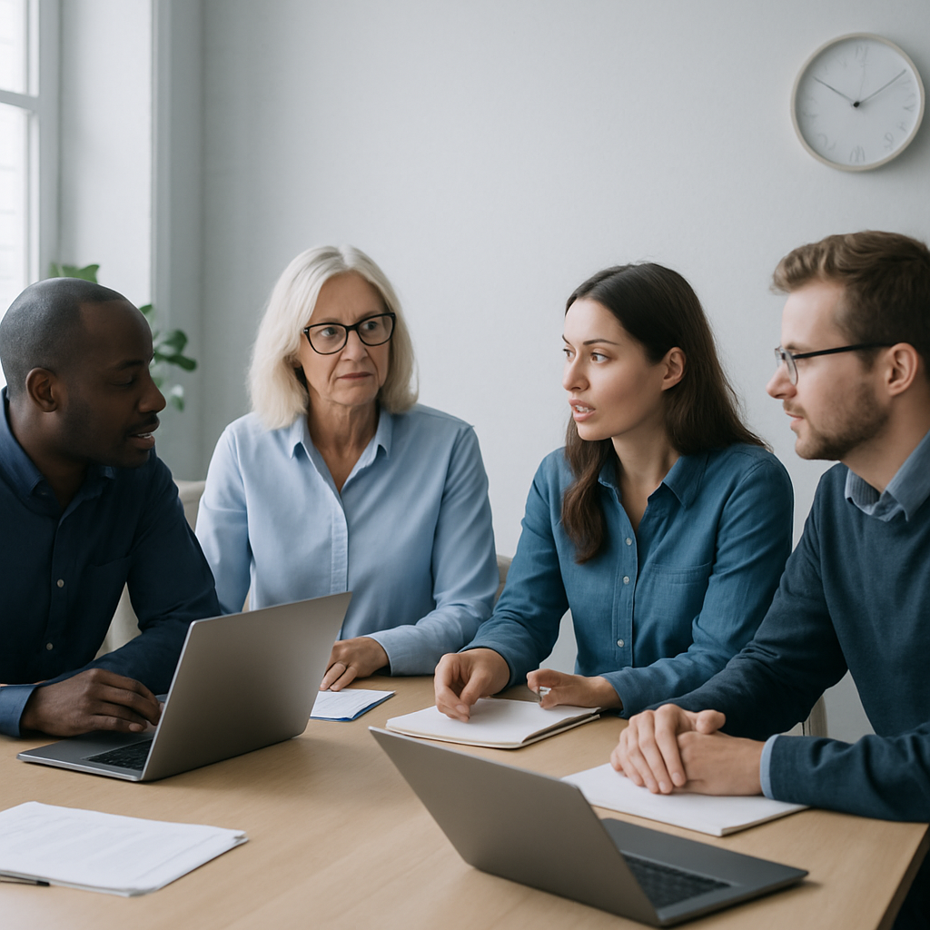 Tverrfagleg team i workshop