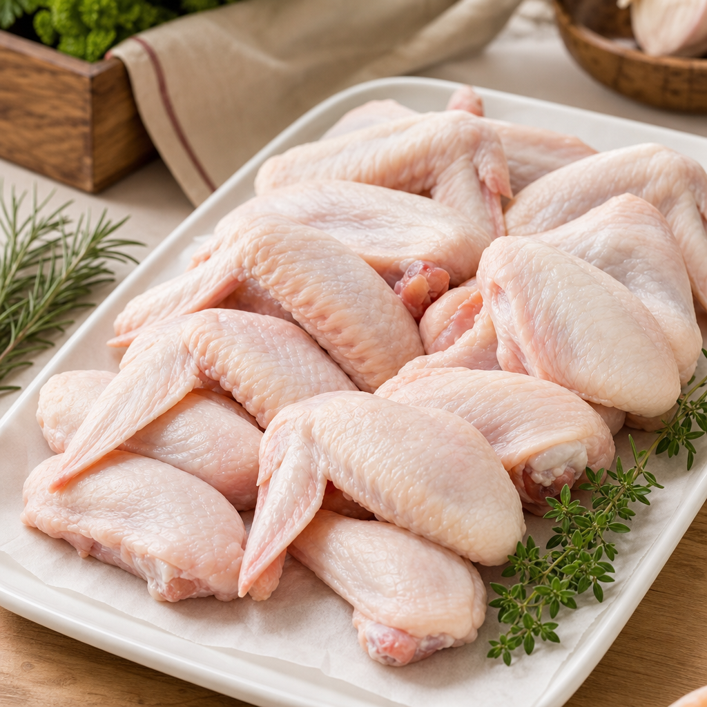Fresh Chicken Wings prepared for sale