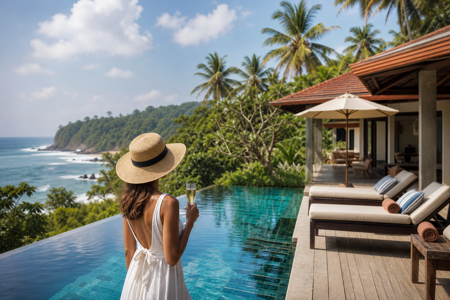 Luxury private travel and boutique hotel setting in Sri Lanka