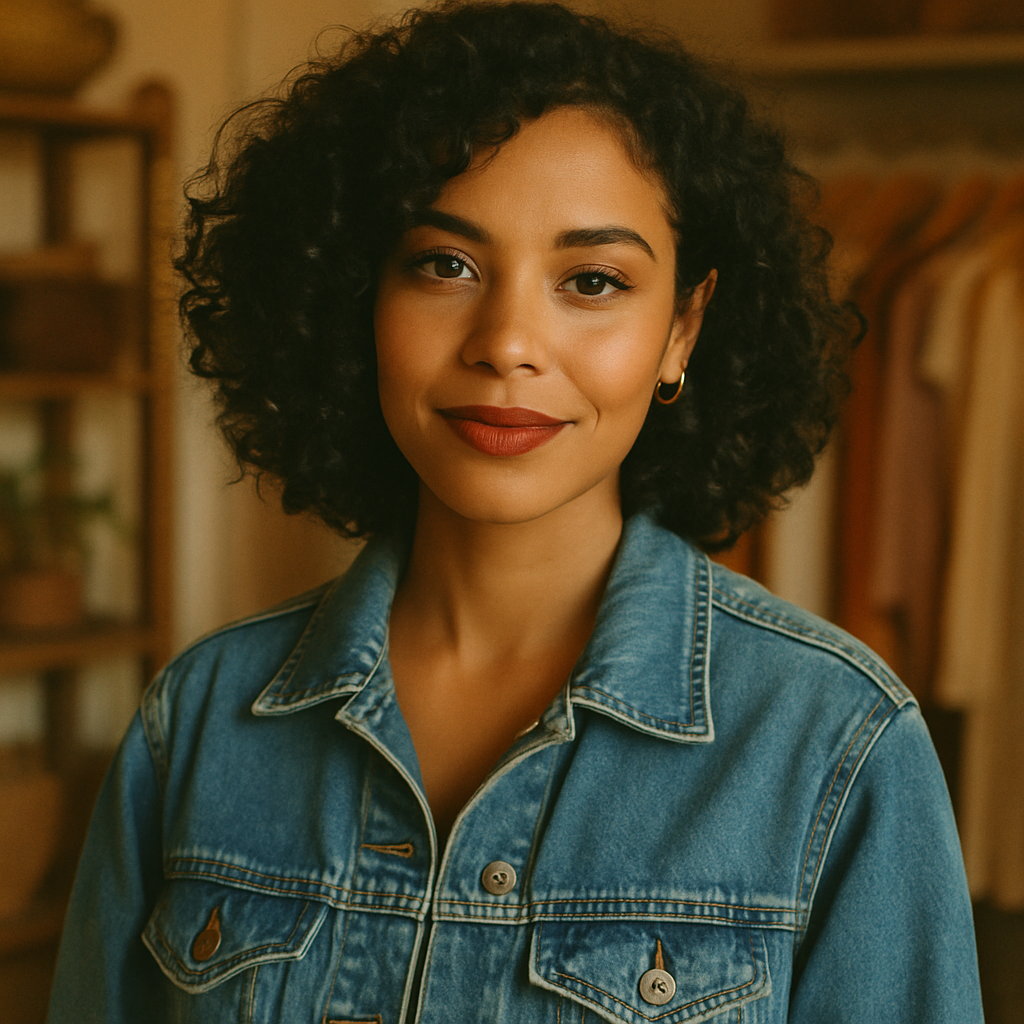 Portrait of Maya, a stylish customer