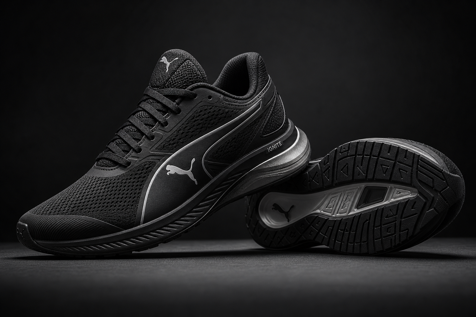 Responsive training shoe with bold support and modern cushioning.