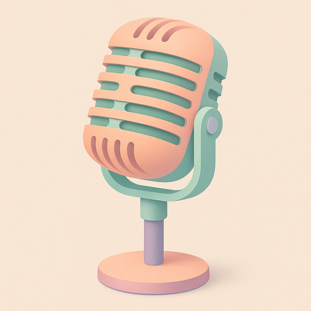 Stylized microphone icon