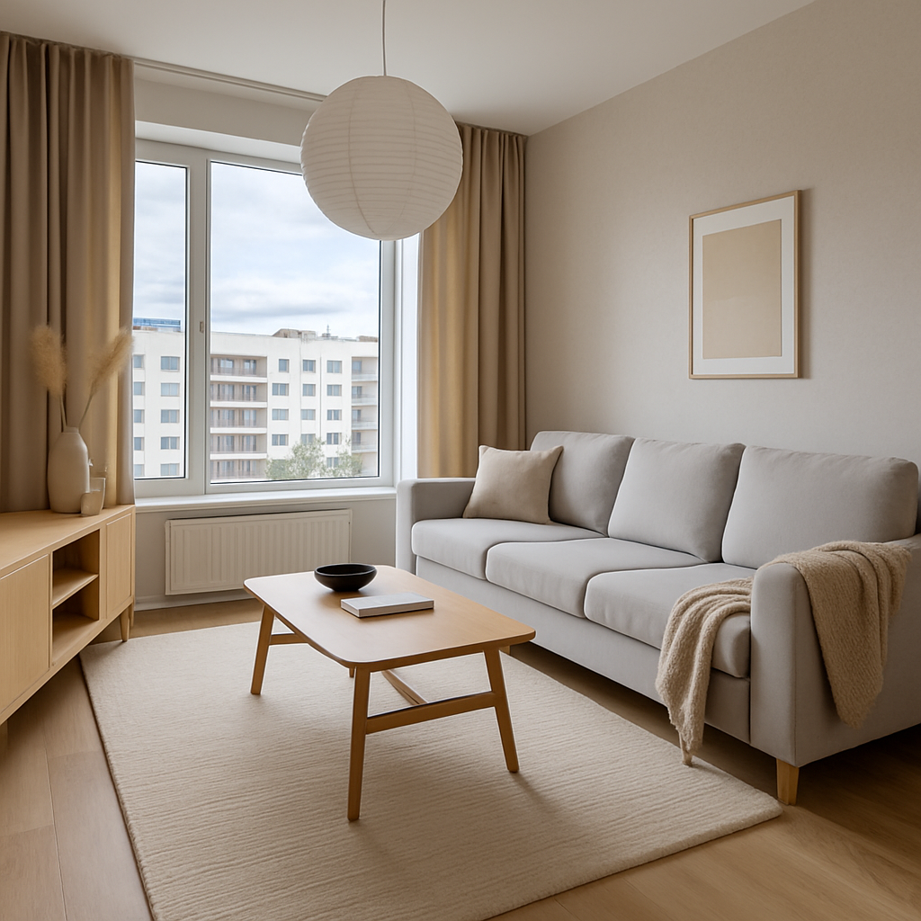 Bright Kyiv apartment living room