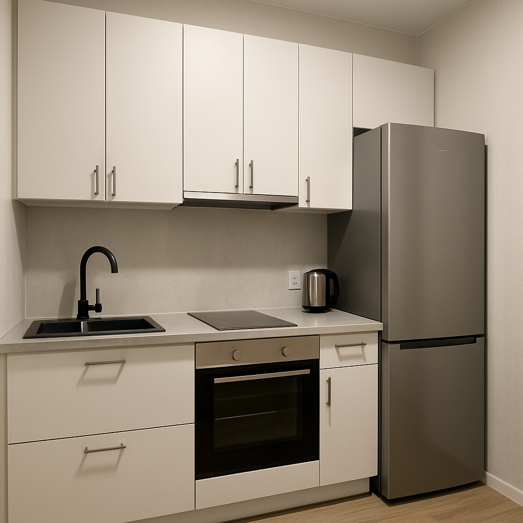 Modern Kyiv apartment kitchen
