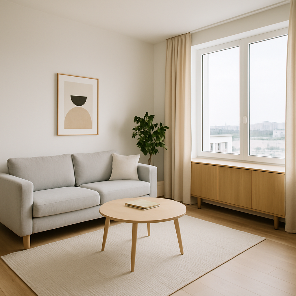 Bright Kyiv apartment living room