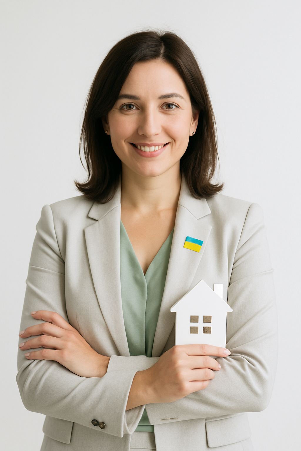 Olha Melnyk, a professional real estate agent in Kyiv