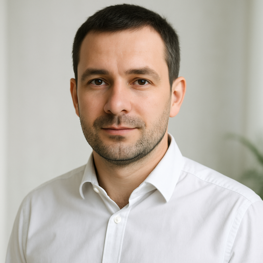 Portrait of Dmytro, a Kyiv apartment seller