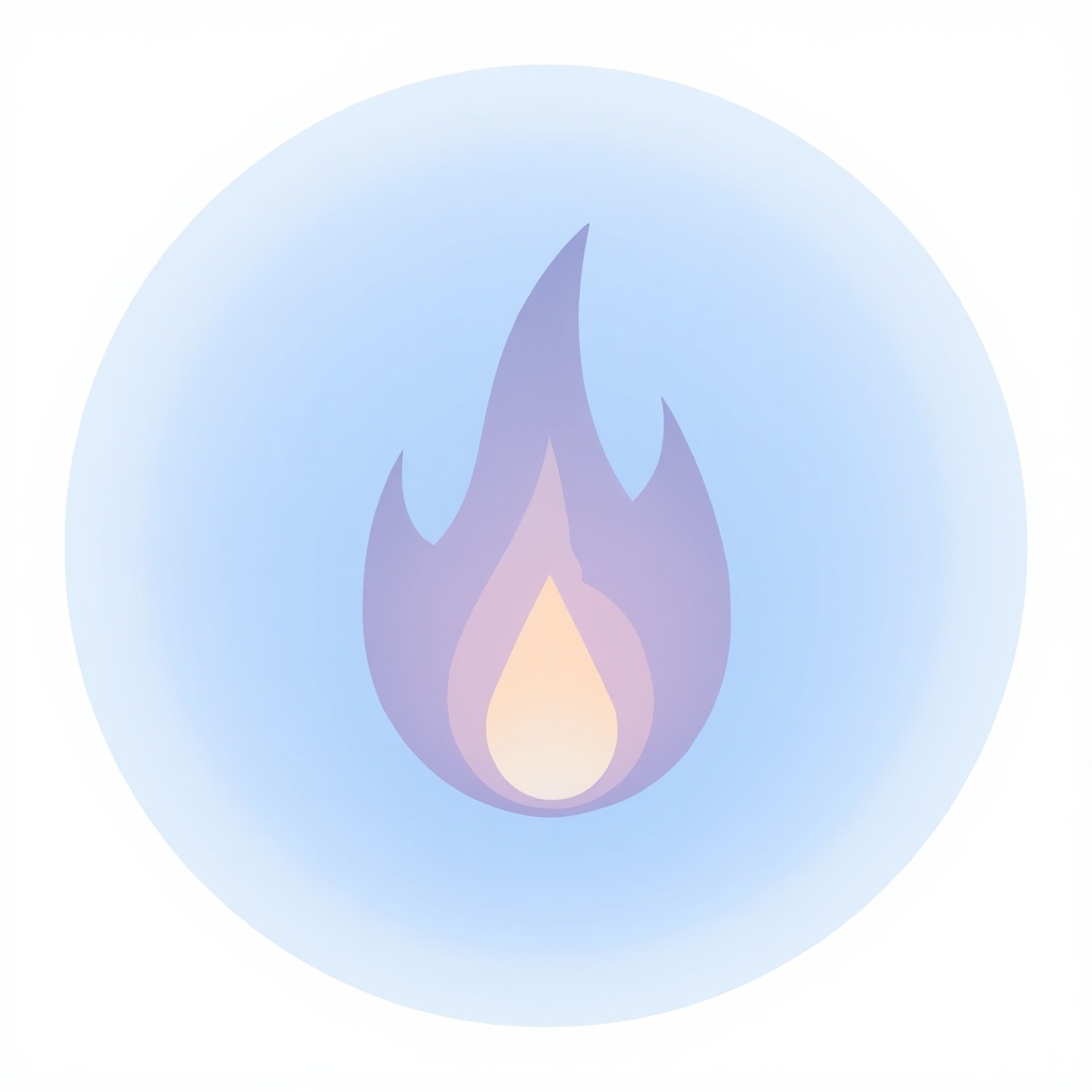 Abstract fireplace icon