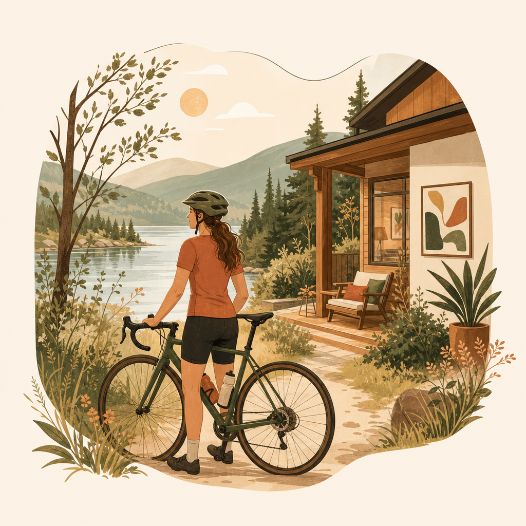 Cyclists illustration