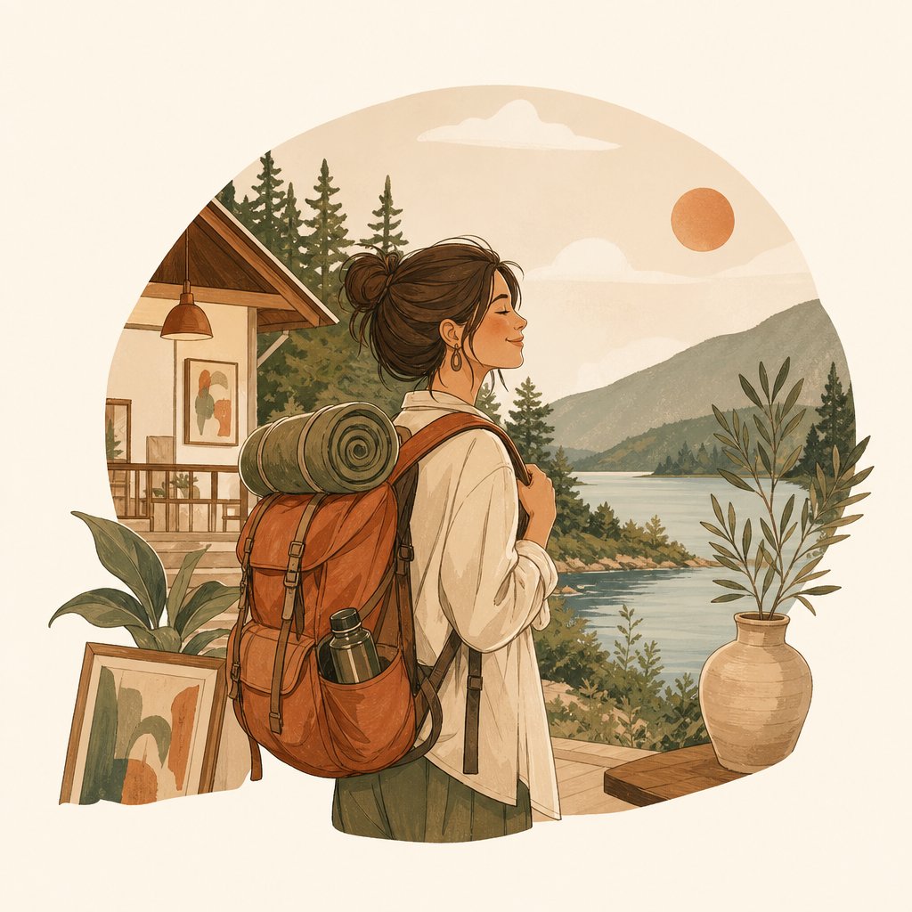 Backpackers illustration