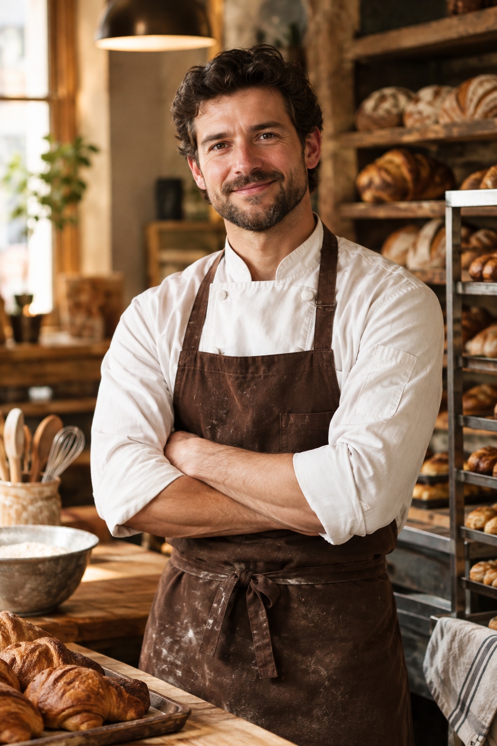 Jonas Reed, Pastry Chef at Golden Crust Bakery