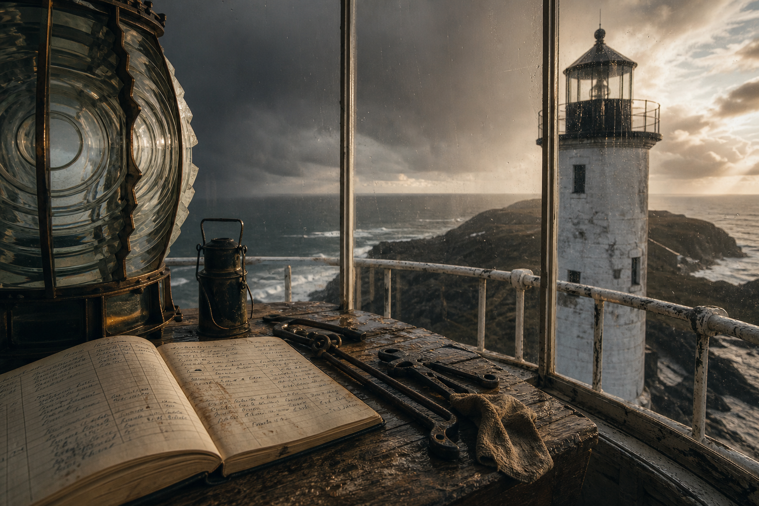 Documentary-style archival scene for After the Storm