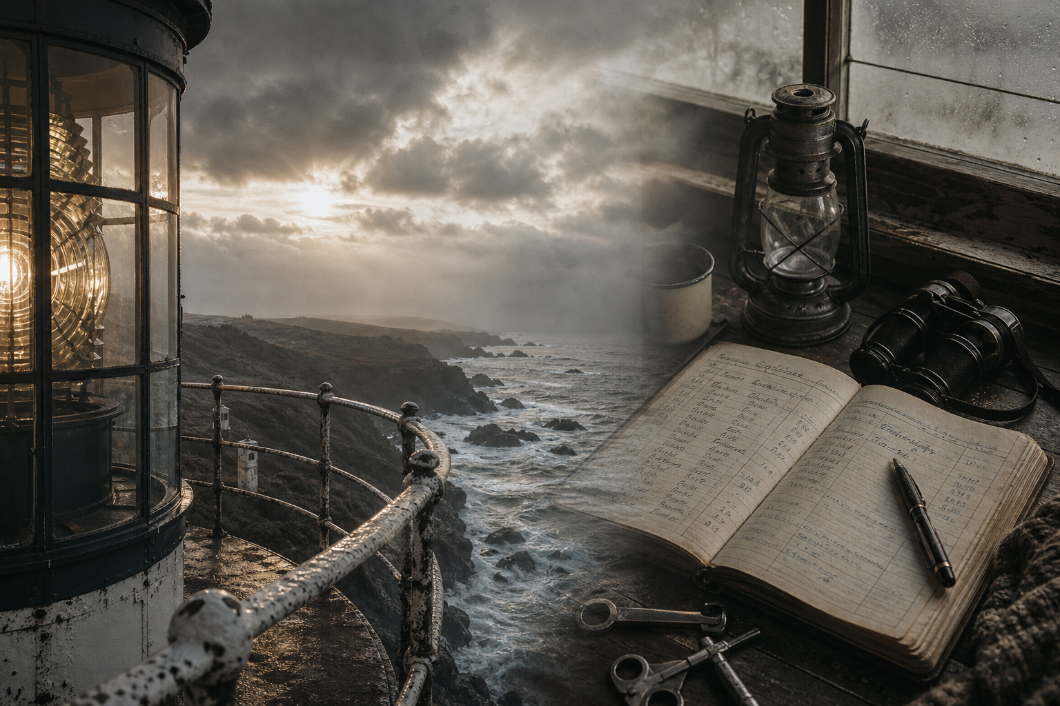 Documentary-style archival scene for Fog and Routine