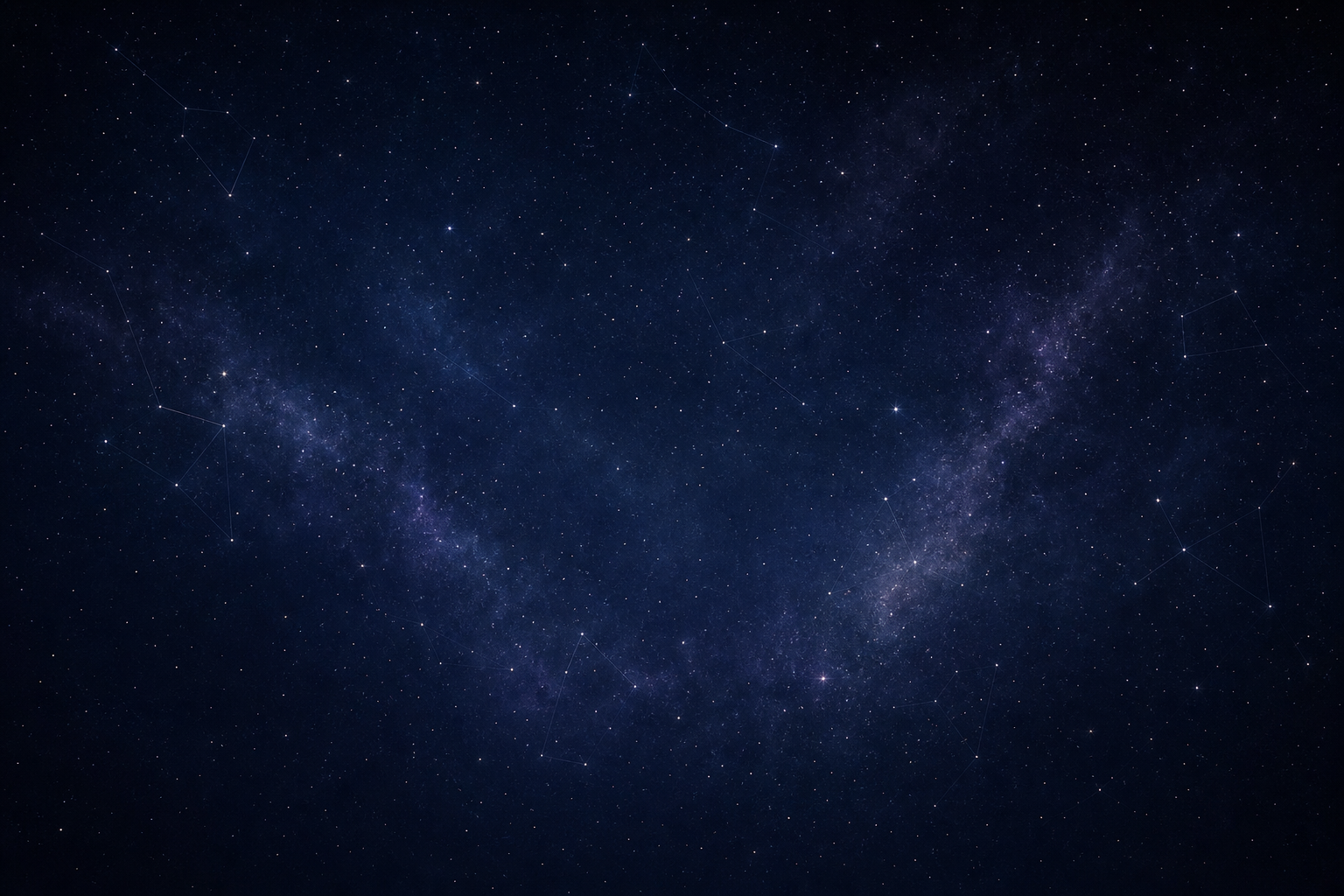 Soft celestial starfield motif with diffuse nebula haze and tiny distant stars