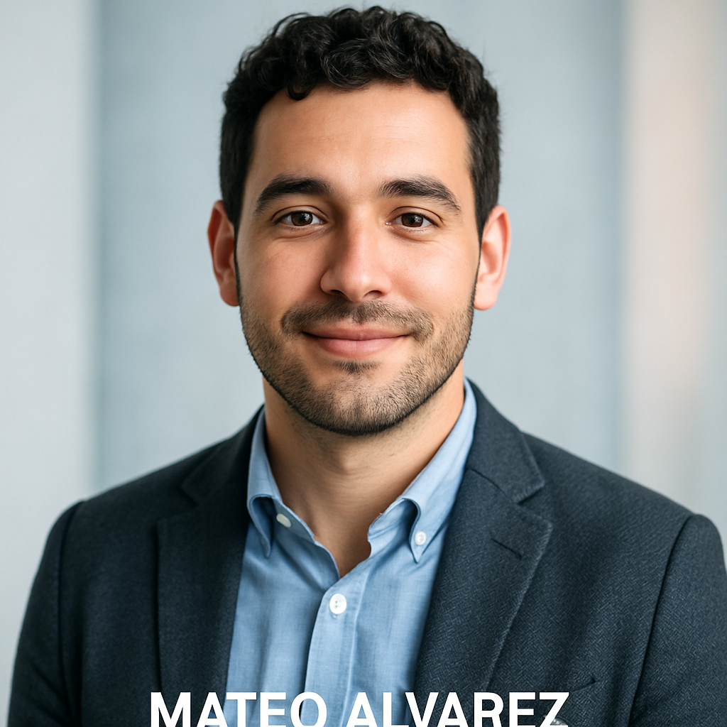 Portrait of Mateo Alvarez, freelance designer