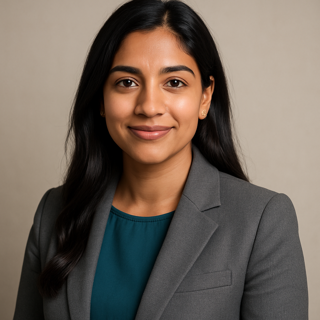 Portrait of Anjali Patel, startup founder