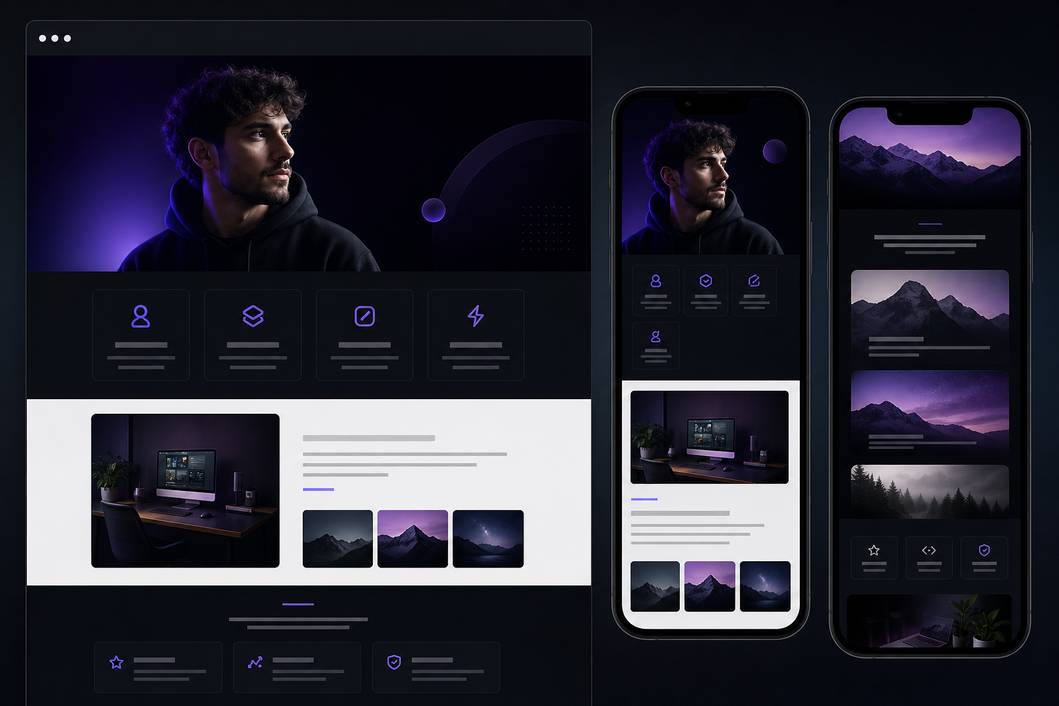 Web project archive thumbnail for personal brand website relaunch