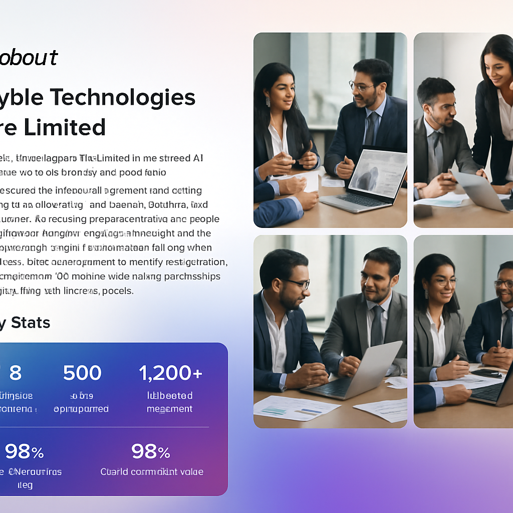 AI experts working on digital strategy with SME clients in boardroom