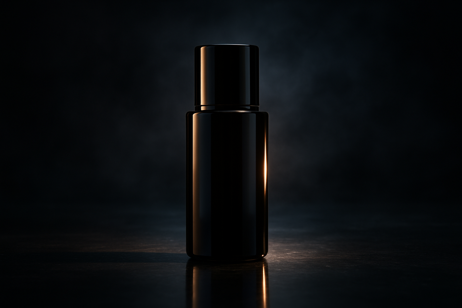 High-end commercial shoot with product in dramatic spotlight