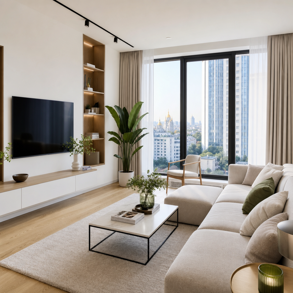 Compact Investment Apartment main living area