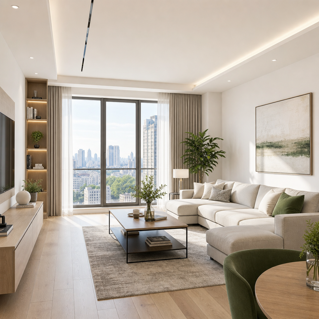 Renovated Classic Apartment main living area