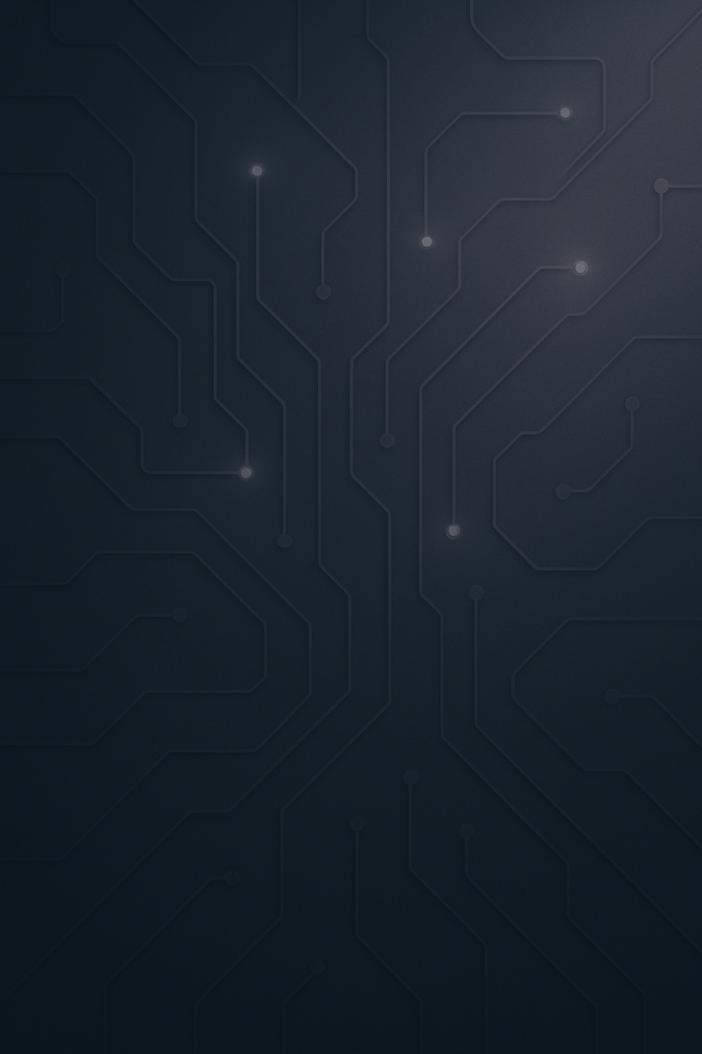Dim abstract circuitry placeholder with soft haze