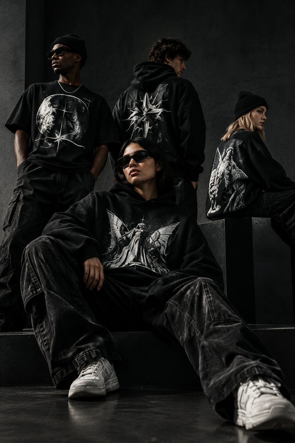 Statement graphics — Bold pieces built to stand out across every drop.