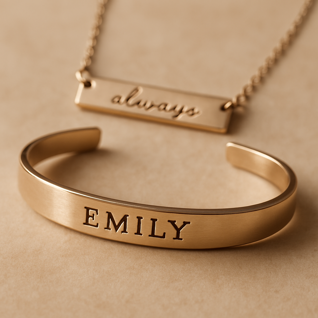 Custom engraved handmade jewelry