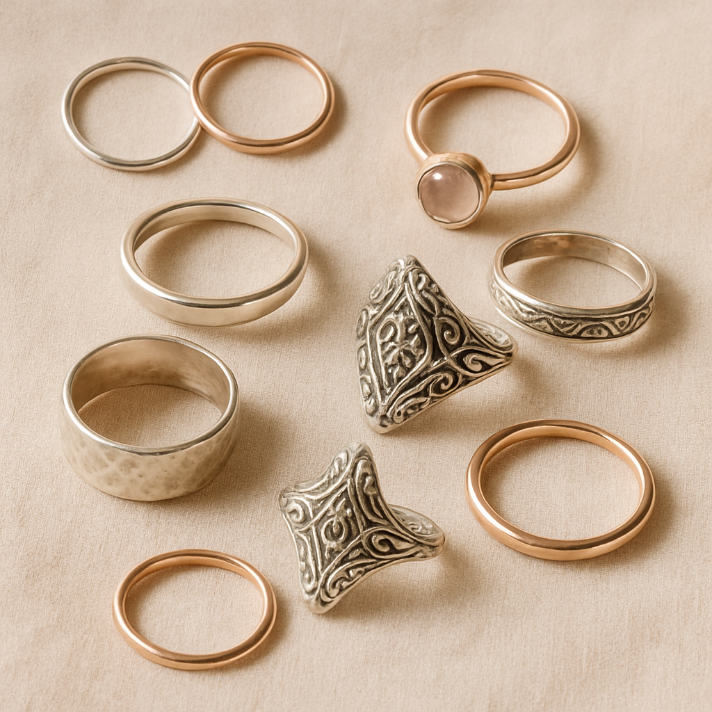 Elegant handmade rings collection